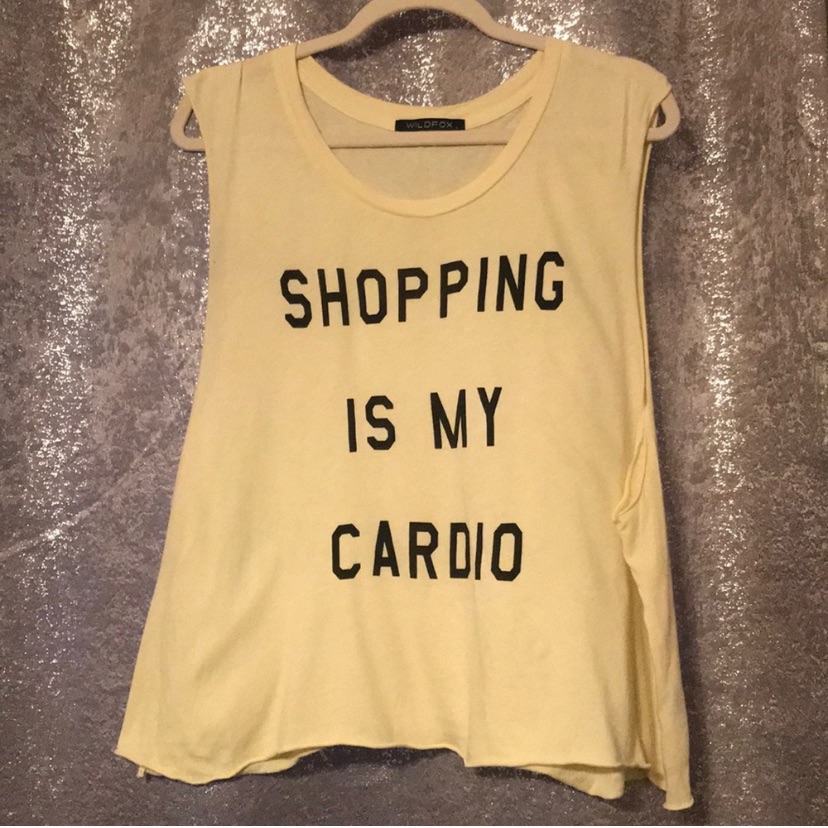 Wildfox Shopping Is My Cardio Tank